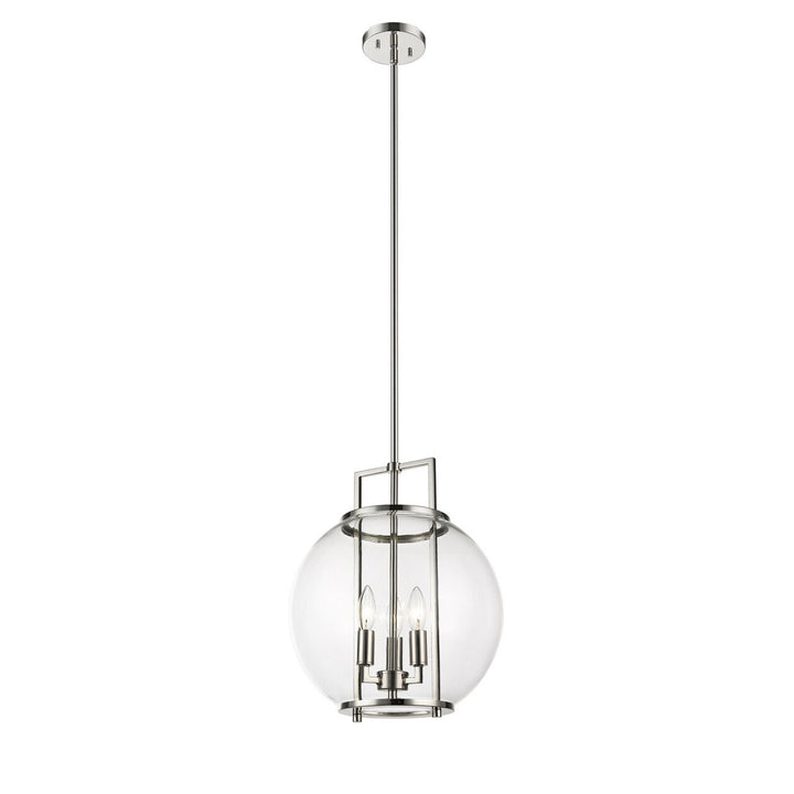 Orbem 3-Light 14" Polished Nickel Pendant