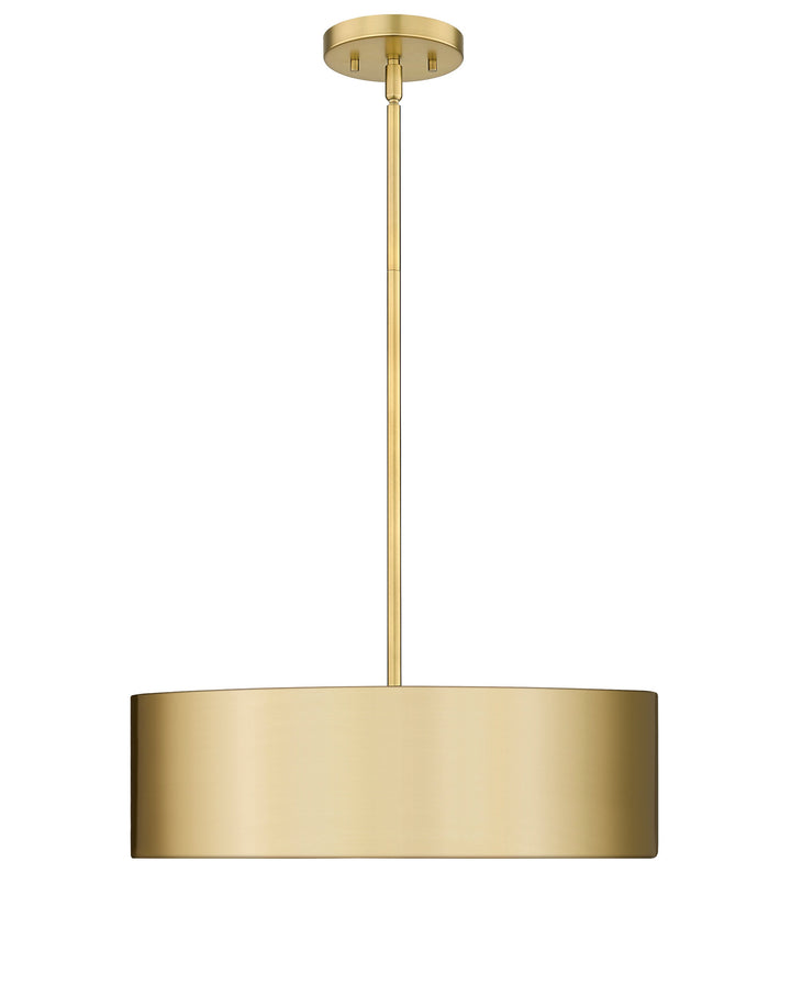 Piston 3-Light Polished Nickel Pendant Spanish Alabaster Stone Diffuser Modition Lighting