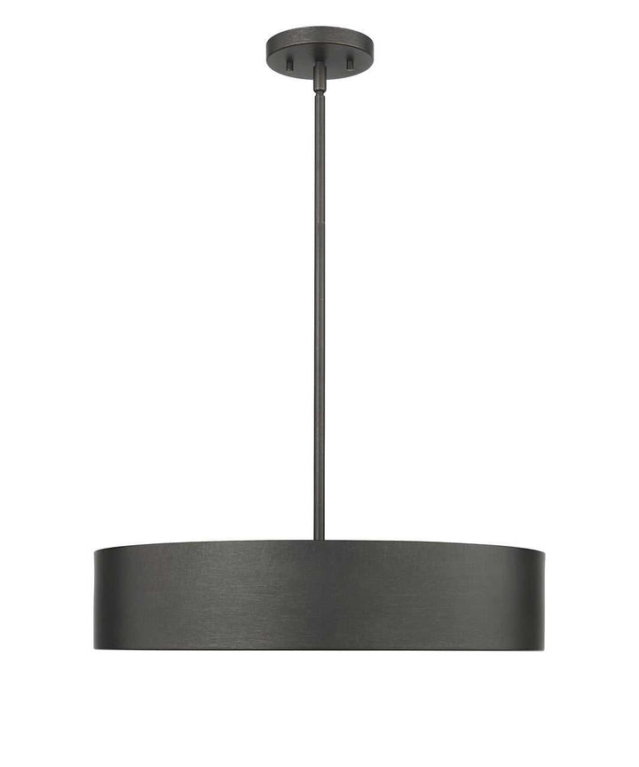 Piston 5-Light Black Pendant Spanish Alabaster Stone Diffuser Modition Lighting