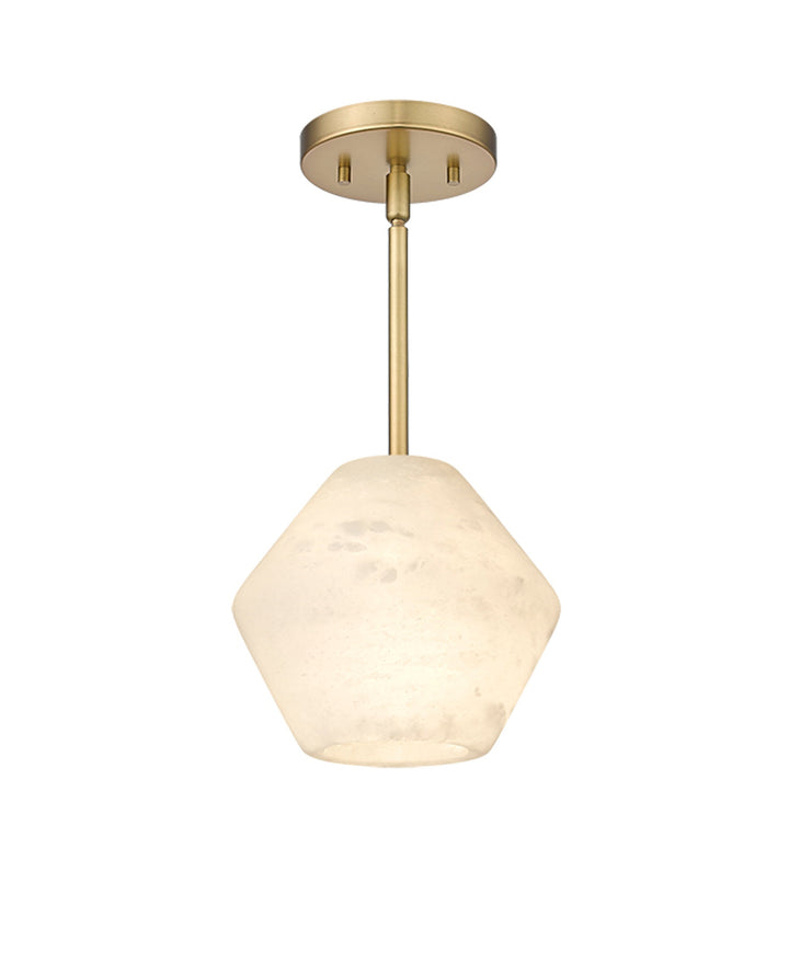 Barcelona 1-Light Hand Carved Alabaster Pendant Modition Lighting