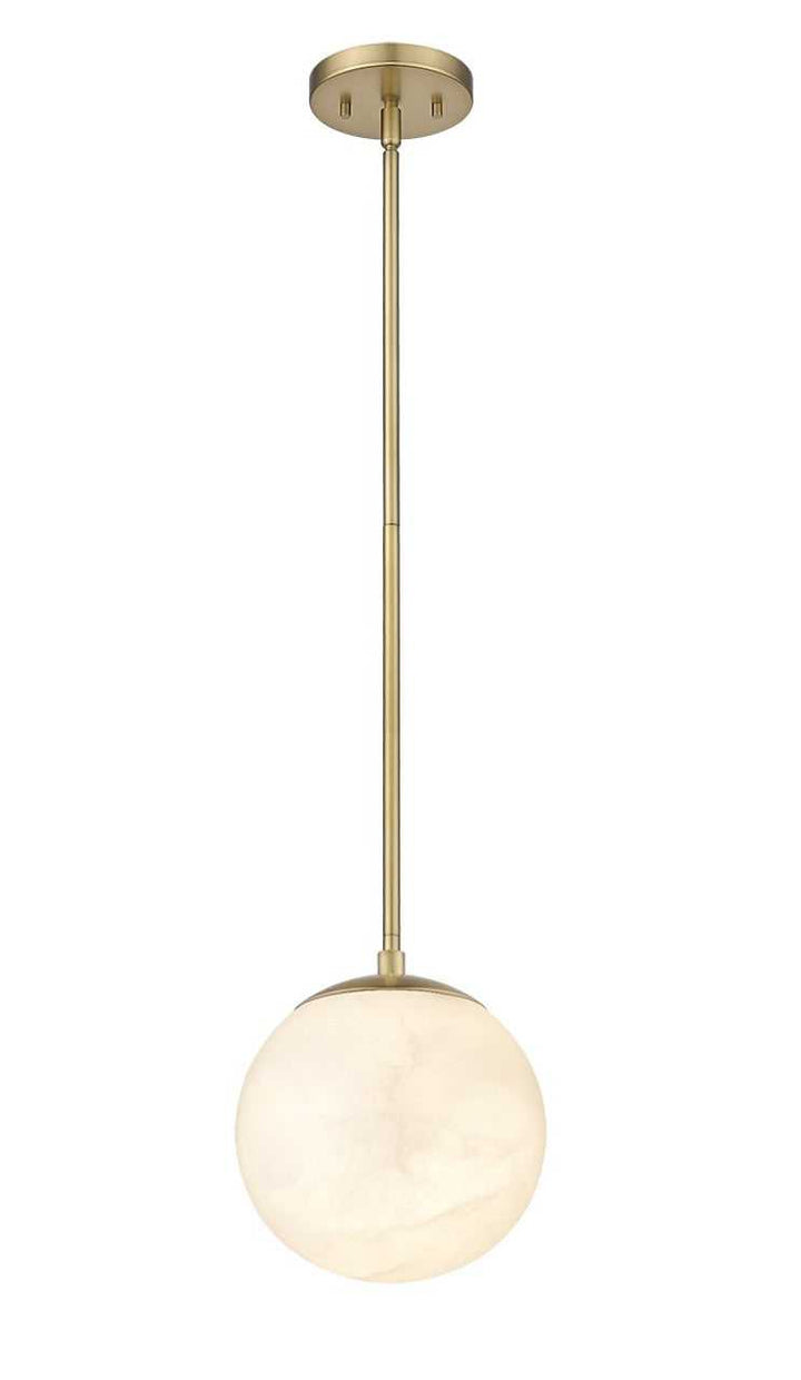 Moon 1-Light Hand Carved Alabaster Pendant By Modition Lighting Modition Lighting