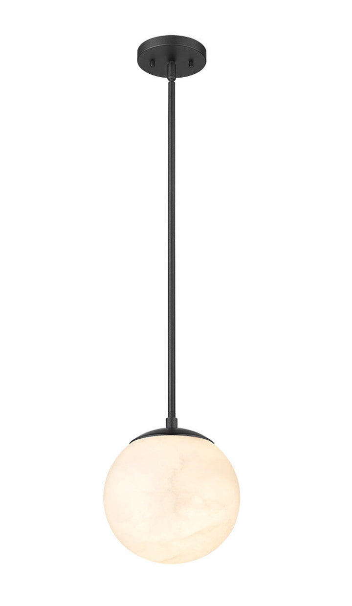Moon 1-Light Hand Carved Alabaster Pendant By Modition Lighting Modition Lighting