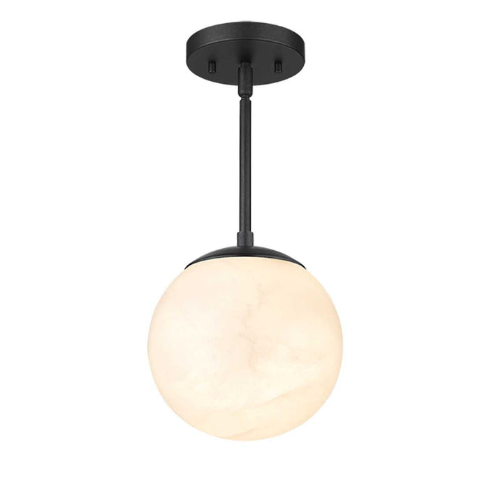 Moon 1-Light Hand Carved Alabaster Pendant By Modition Lighting - available from The Lighting Shoppe, trusted by Canadian homeowners