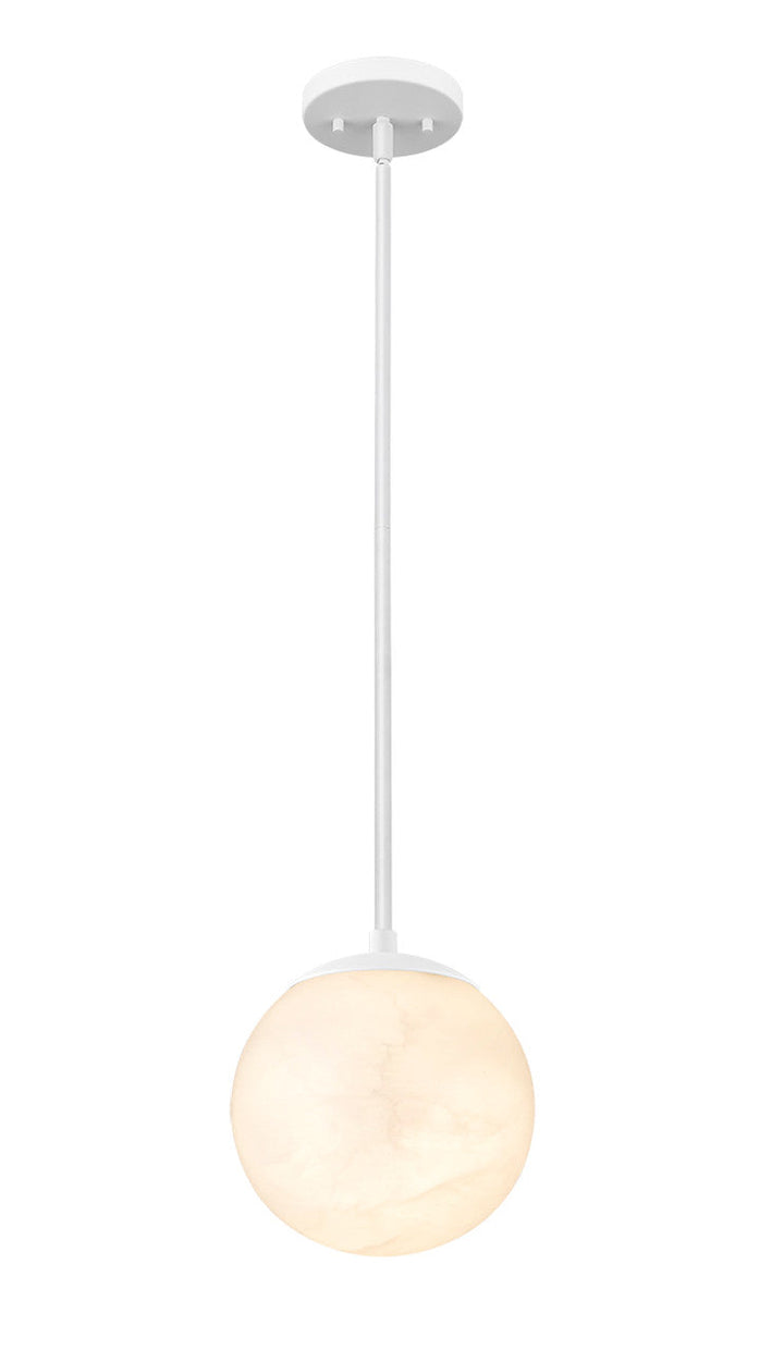 Moon 1-Light Hand Carved Alabaster Pendant By Modition Lighting Modition Lighting