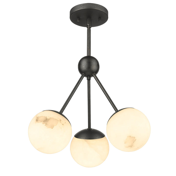 Amelia 3-Light Pendant Featuring Hand Carved Alabaster By Modition Lighting - available from The Lighting Shoppe, trusted by Canadian homeowners