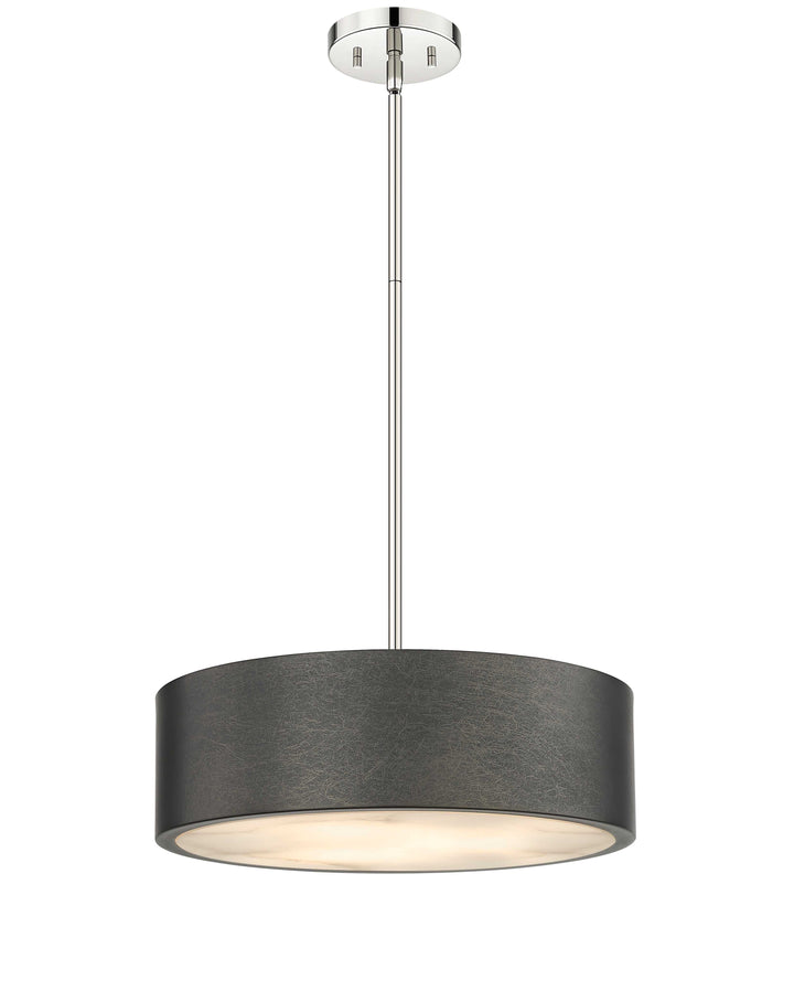 Piston 3-Light Gold Pendant Spanish Alabaster Stone Diffuser Modition Lighting