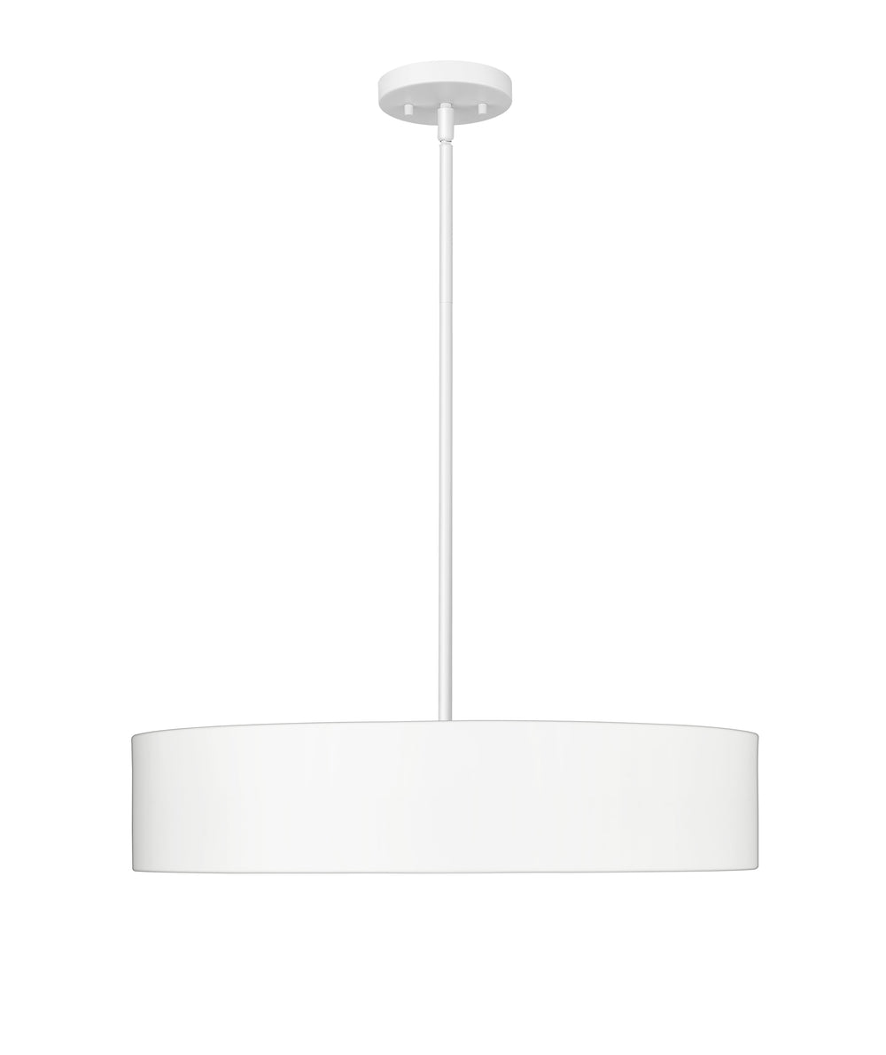 Piston 5-Light Polished Nickel Pendant Spanish Alabaster Stone Diffuser Modition Lighting