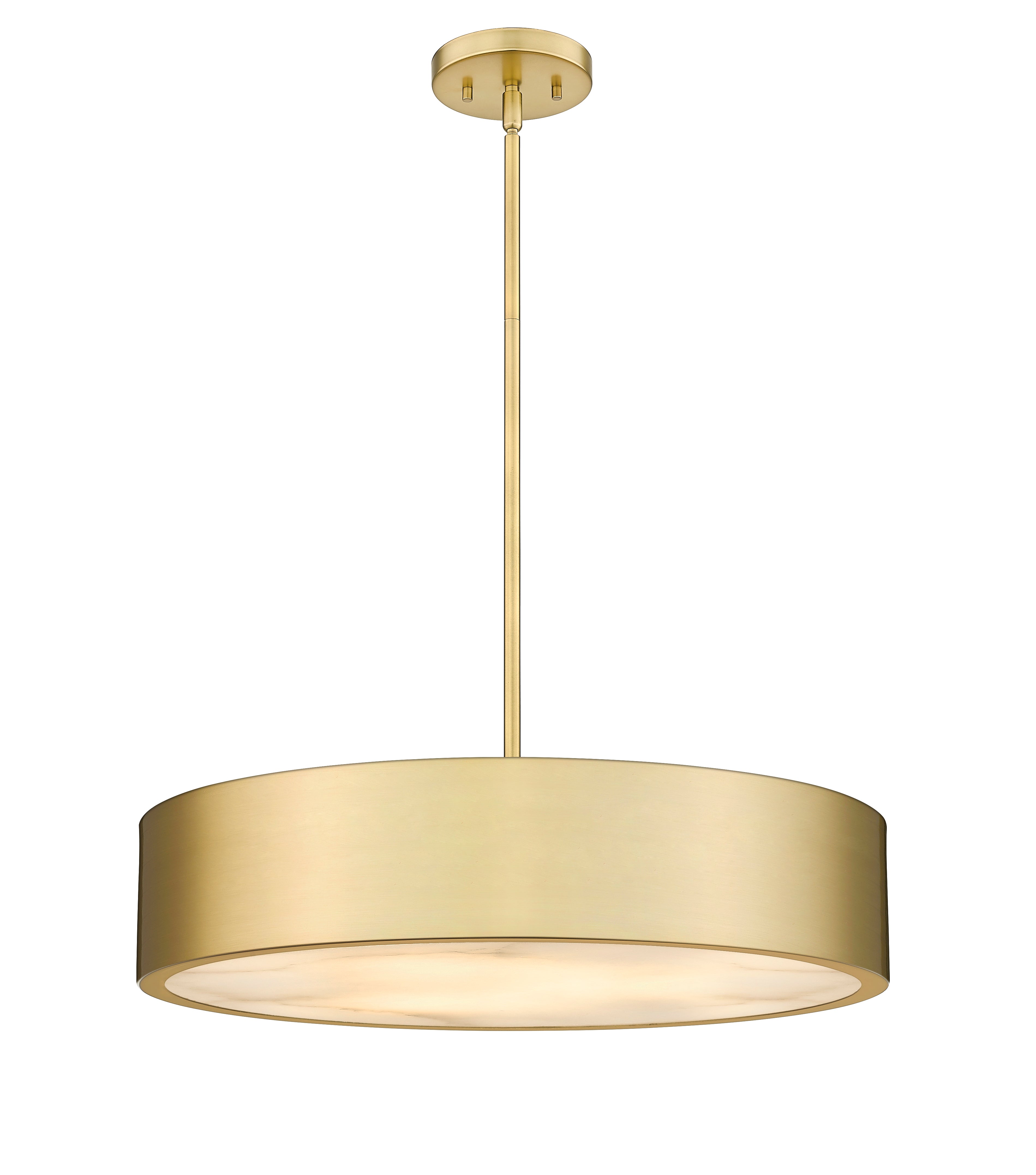 Piston 5-Light Pendant Oxidized Aged Gold Spanish Alabaster Stone ...