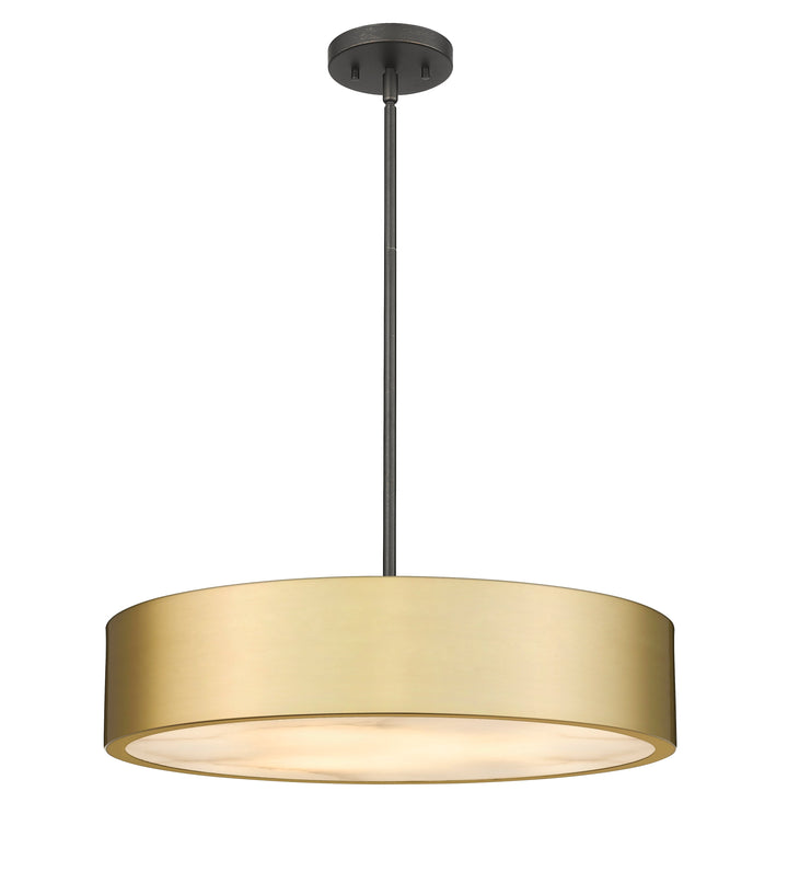 Piston 5-Light Pendant Oxidized Aged Gold Spanish Alabaster Stone Diffuser (Copy) Modition Lighting