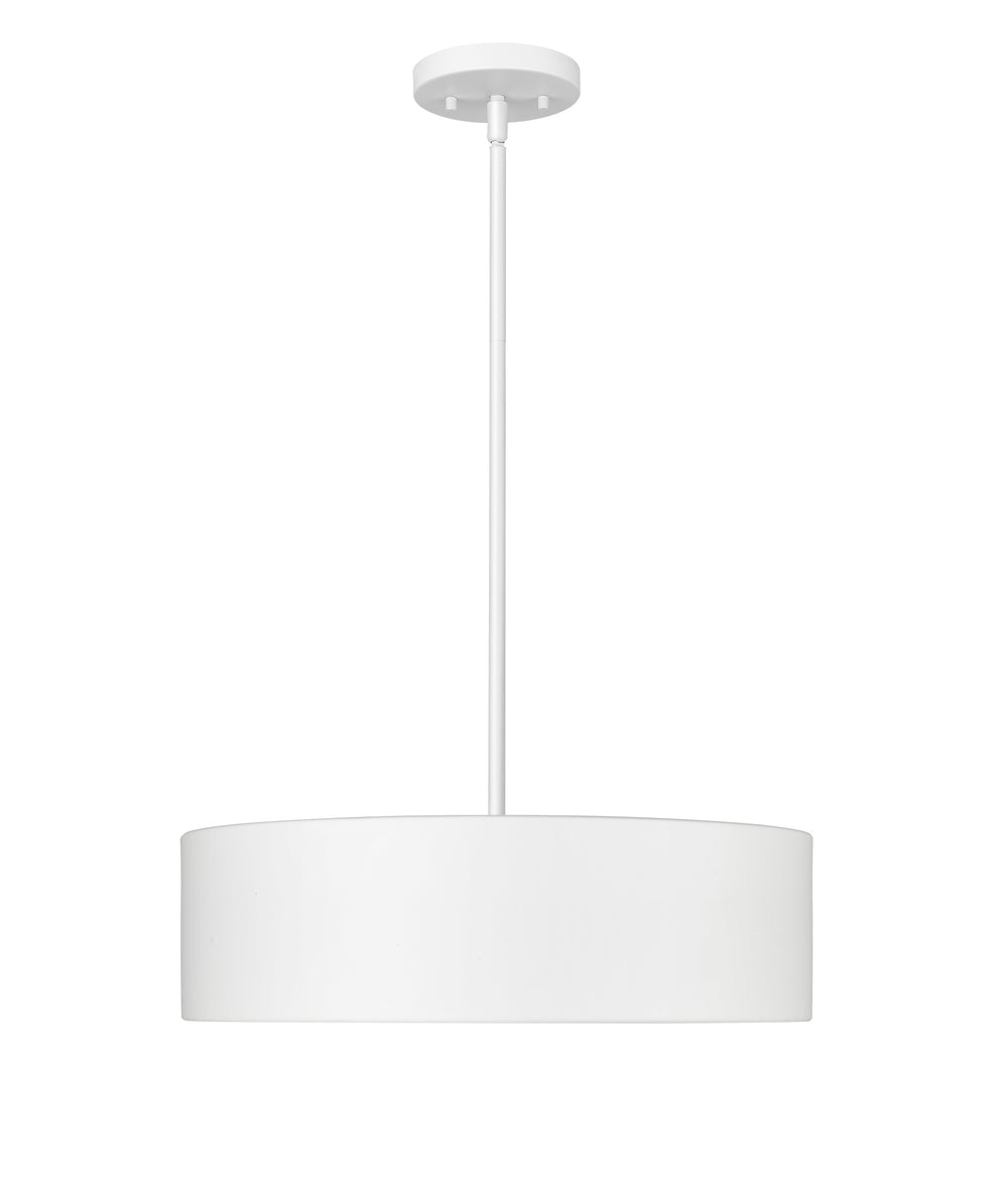 Piston 3-Light Flat White Pendant Spanish Alabaster Stone Diffuser Modition Lighting