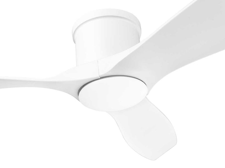 Apollo 52" Flush Ceiling Fan in Matte White Mirage Lighting Group
