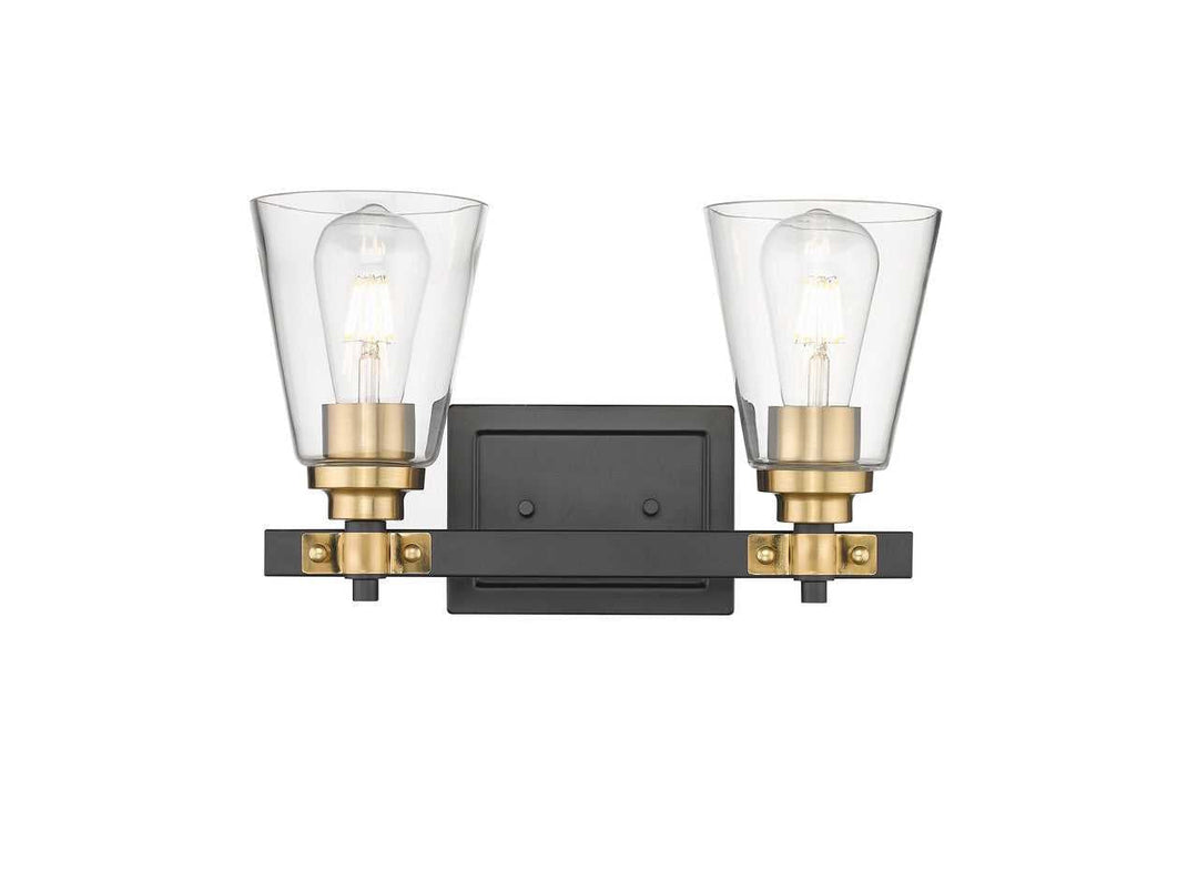 Senga 2 Light Bathroom Vanity Light by Mirage Lighting - available from The Lighting Shoppe, trusted by Canadian homeowners