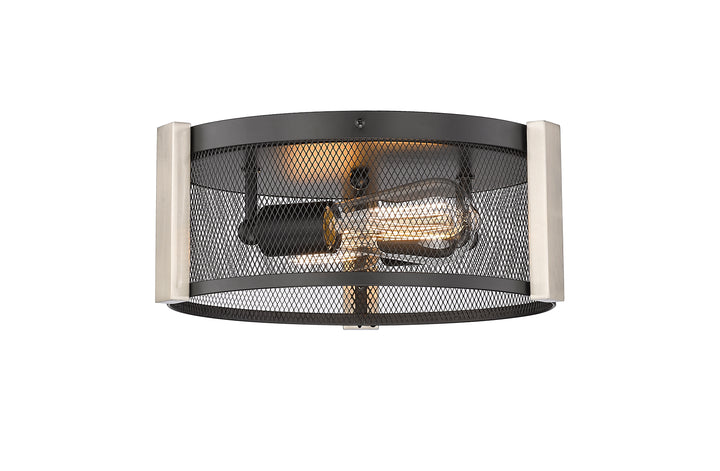 Britt 2-Light 12" Multi-Finish Flush Mount by Mirage Lighting