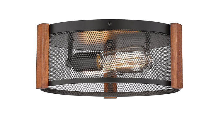 Britt 2-Light 12" Multi-Finish Flush Mount by Mirage Lighting