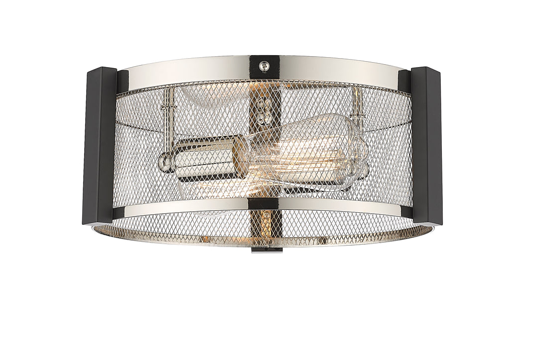 Britt 2-Light 12" Multi-Finish Flush Mount by Mirage Lighting