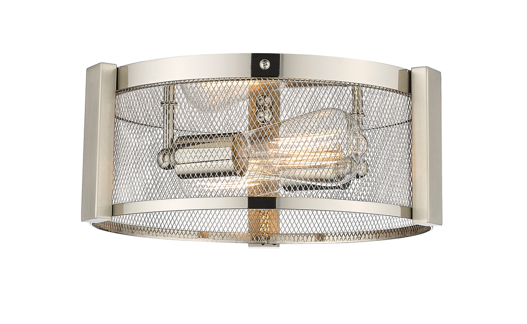 Britt 2-Light 12" Multi-Finish Flush Mount by Mirage Lighting - available from The Lighting Shoppe, trusted by Canadian homeowners