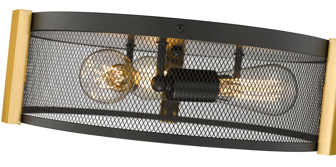 Britt 3-Light 16" Multi-Finish Flush Mount by Mirage Lighting