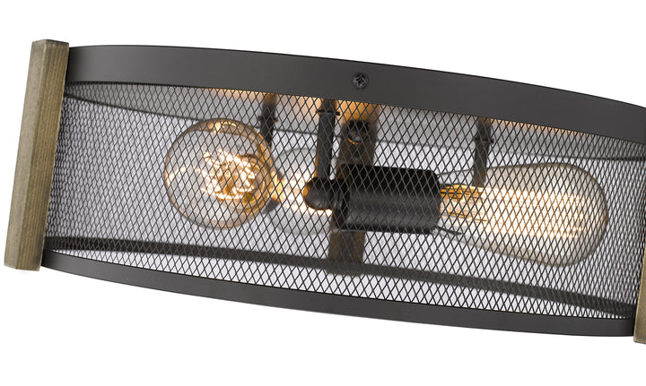 Britt 3-Light 16" Multi-Finish Flush Mount by Mirage Lighting