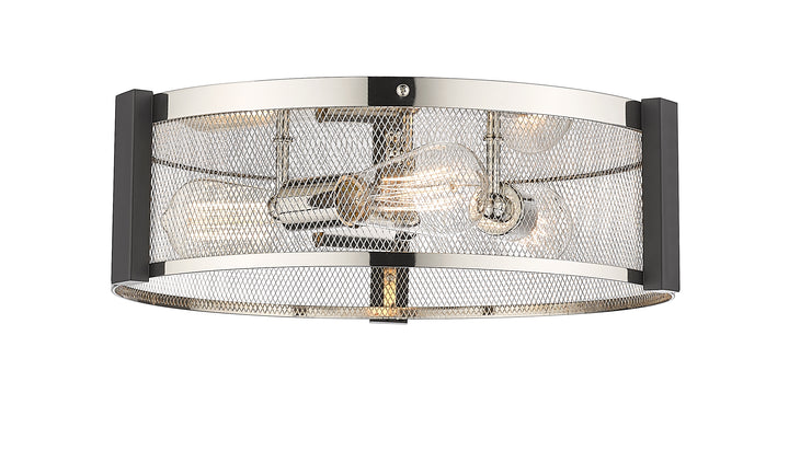 Britt 3-Light 16" Multi-Finish Flush Mount by Mirage Lighting