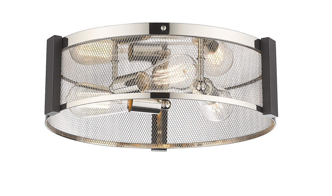 Britt 3-Light 16" Multi-Finish Flush Mount by Mirage Lighting