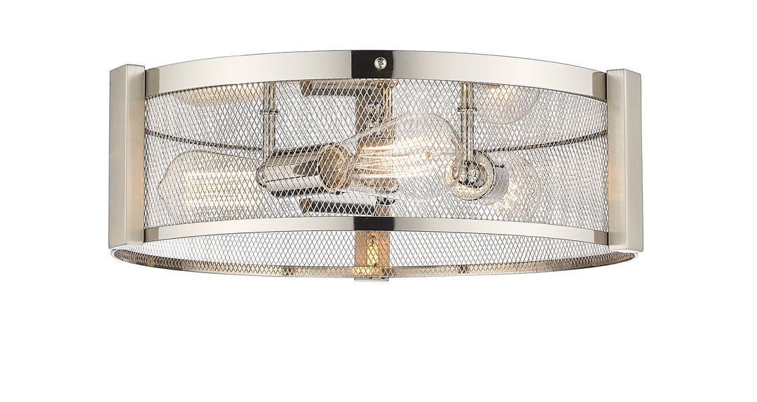 Britt 3-Light 16" Multi-Finish Flush Mount by Mirage Lighting