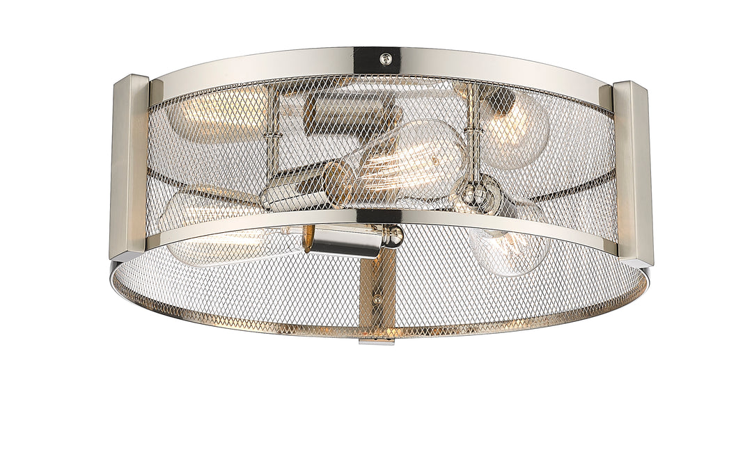 Britt 3-Light 16" Multi-Finish Flush Mount by Mirage Lighting