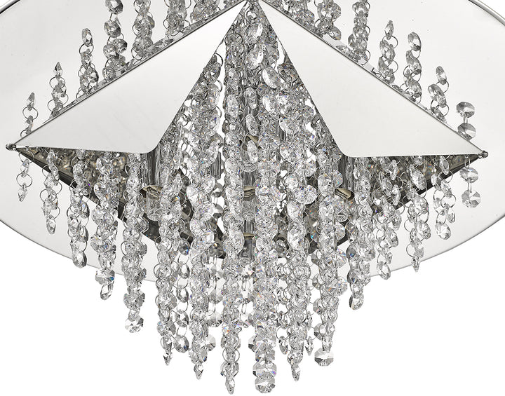 Wave 5-Light 19" Crystal Flush Mount
