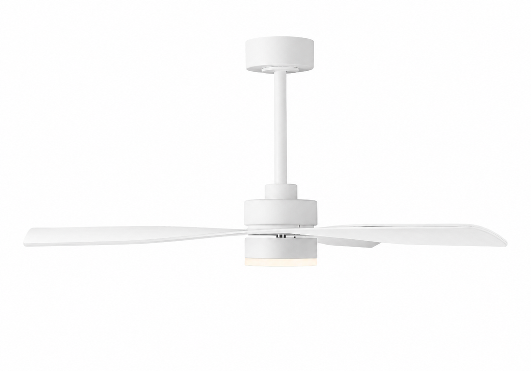 MAUI 48" Matte White LED DC Motor Smart Ceiling Fan Mirage Lighting