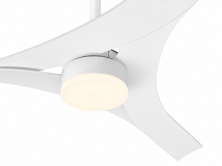 MAUI 48" Matte White LED DC Motor Smart Ceiling Fan