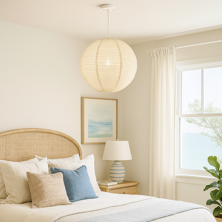 Oslo 16" 1-Light Linen Pendant