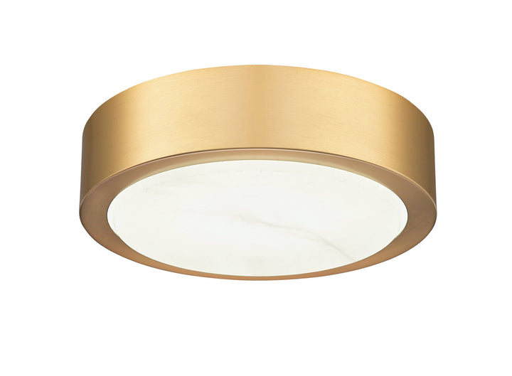 Crescent Alabaster 11" 5CCT LED Flush Mount w/Replaceable LED Module