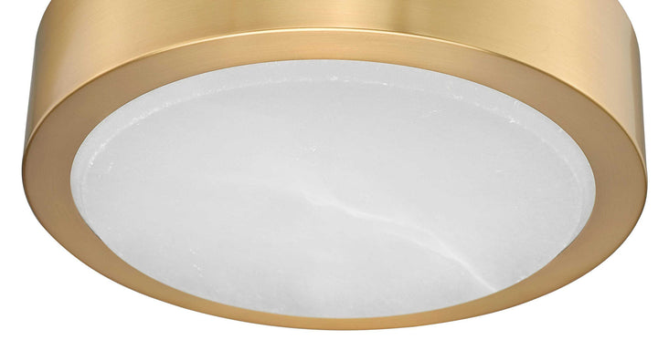 Crescent Alabaster 11" 5CCT LED Flush Mount w/Replaceable LED Module