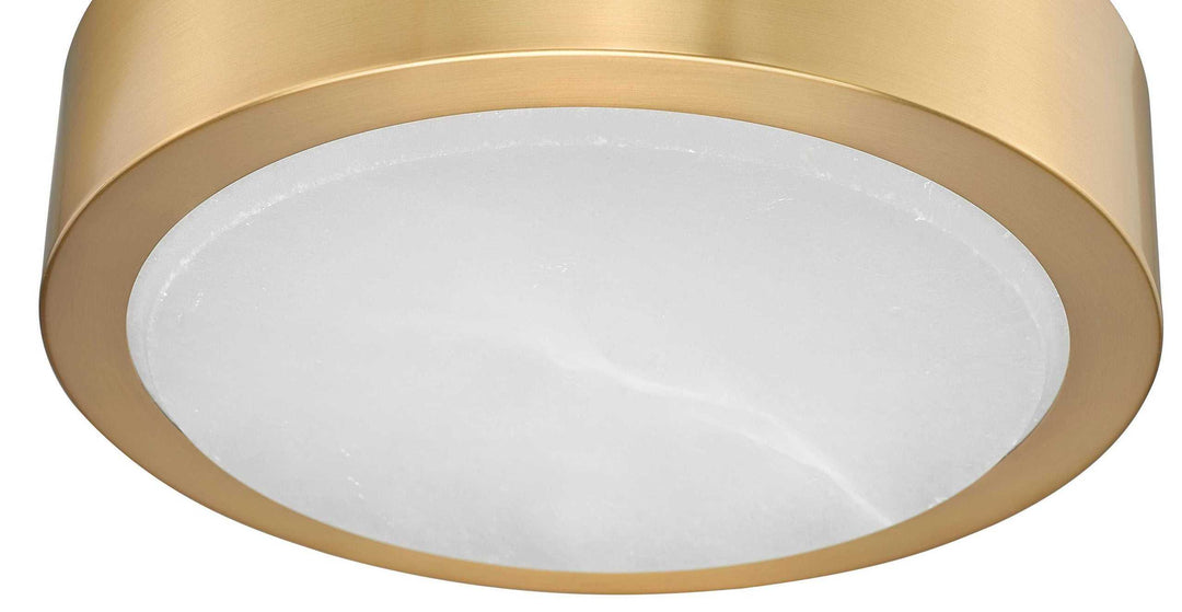 Crescent Alabaster 11" 5CCT LED Flush Mount w/Replaceable LED Module Mirage Lighting Group