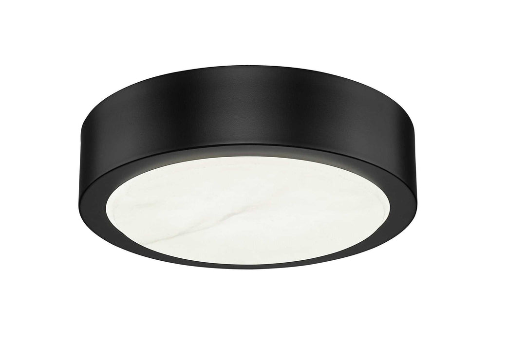 Crescent Alabaster 11" 5CCT LED Flush Mount w/Replaceable LED Module Mirage Lighting Group