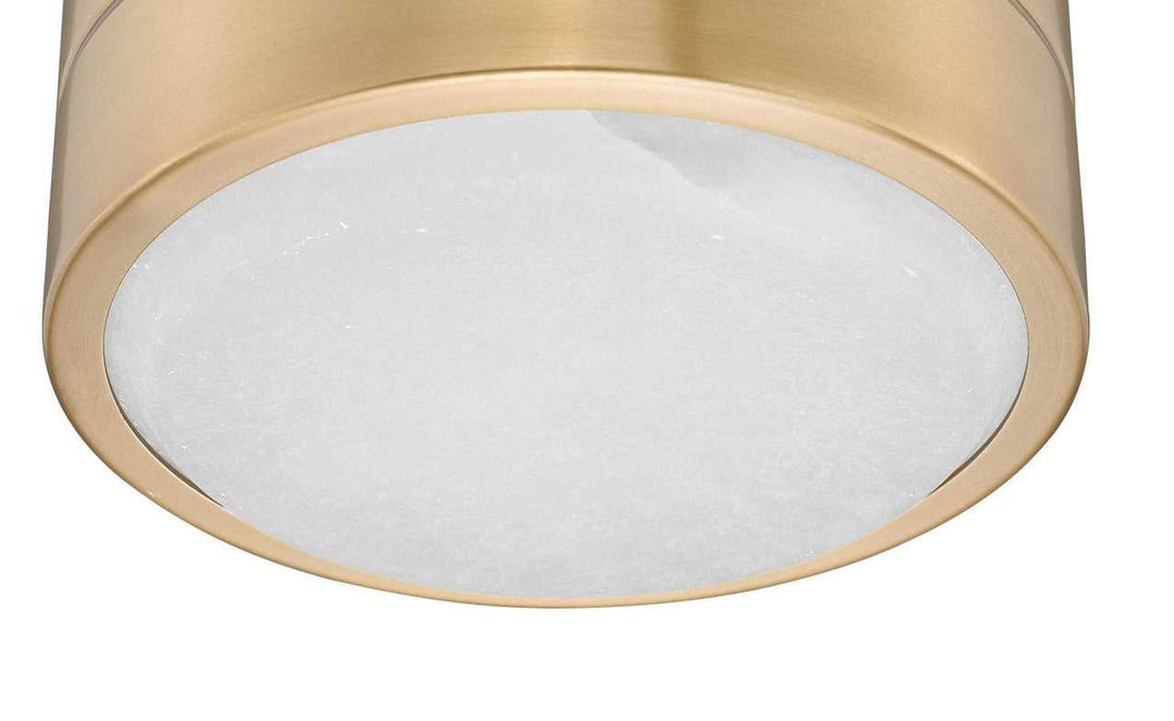 Crescent Alabaster 6" 5CCT LED Flush Mount w/Replaceable LED Module Mirage Lighting Group