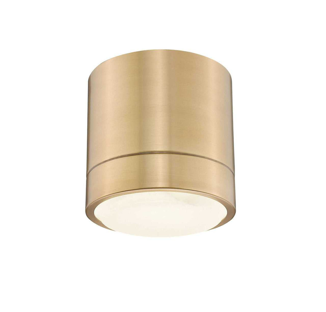 Crescent Alabaster 6" 5CCT LED Flush Mount w/Replaceable LED Module Mirage Lighting Group