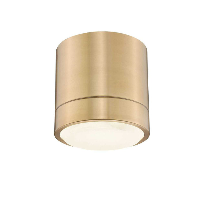 Crescent Alabaster 6" 5CCT LED Flush Mount w/Replaceable LED Module Mirage Lighting Group