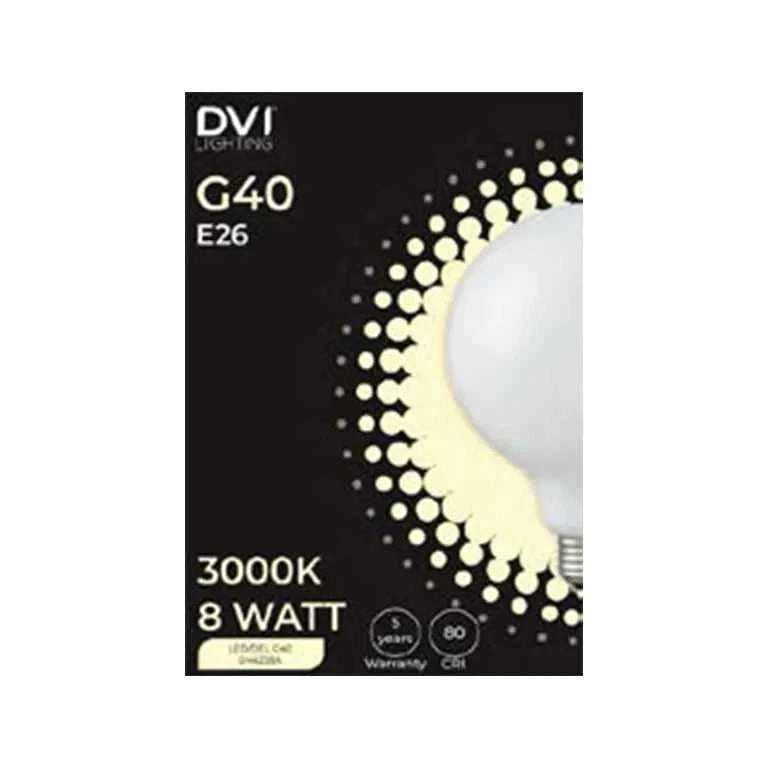 G40 10W 3000K Opal LED Light Bulb DVI Canada