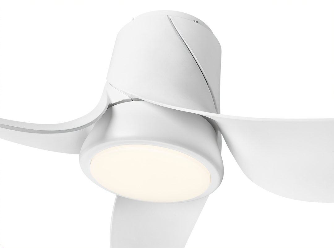 Banana Leaf 53" Flush Ceiling Fan Mirage Lighting