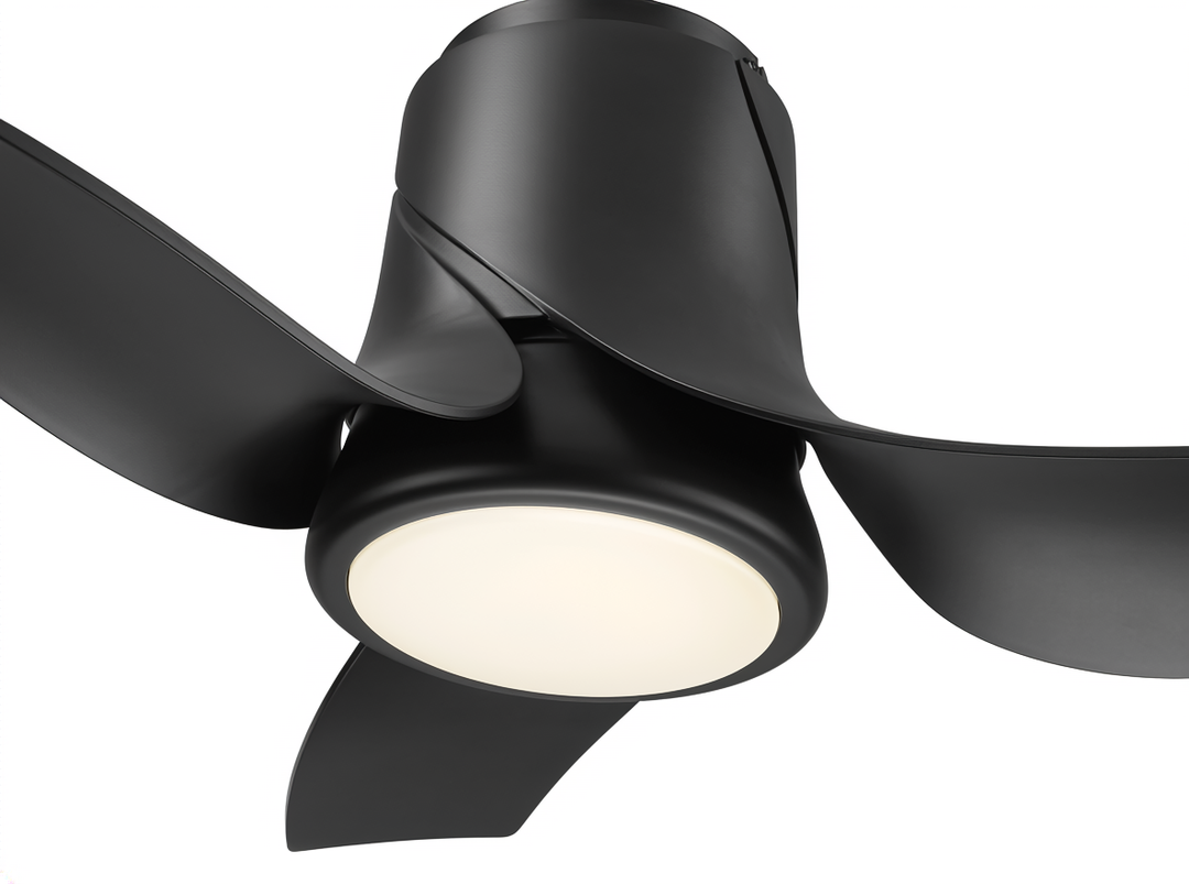 Banana Leaf 53" Flush Ceiling Fan Mirage Lighting