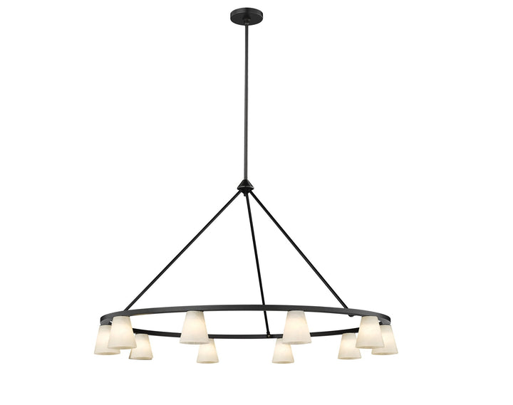 Ironstone 10-Light Spanish Alabaster Chandelier