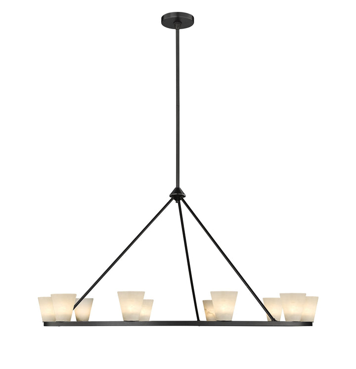 Ironstone 10-Light Spanish Alabaster Chandelier