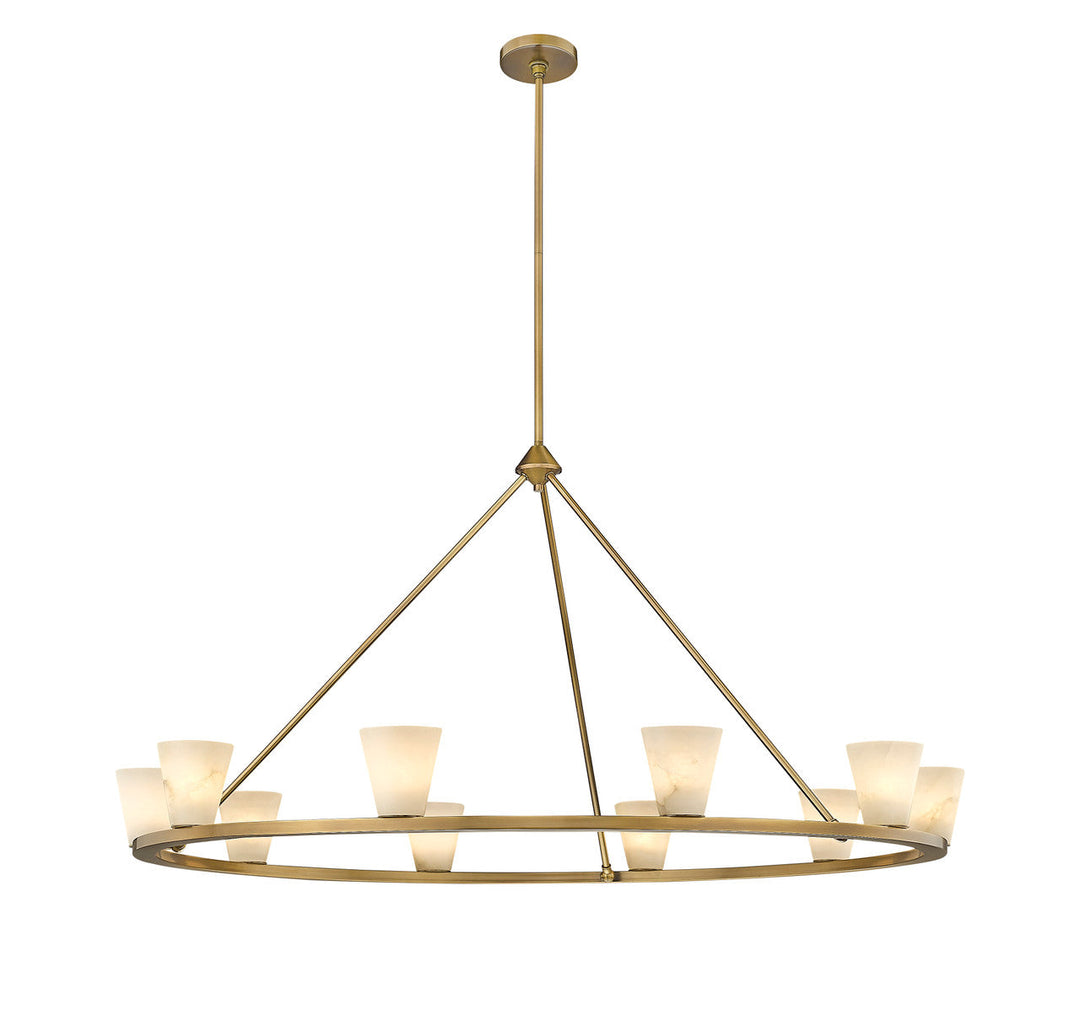 Ironstone 6-Light Spanish Alabaster Chandelier