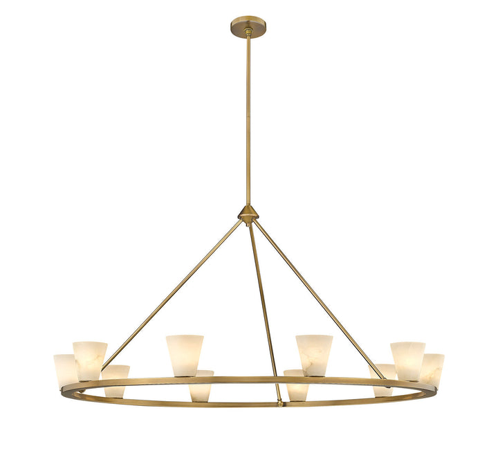 Ironstone 6-Light Spanish Alabaster Chandelier