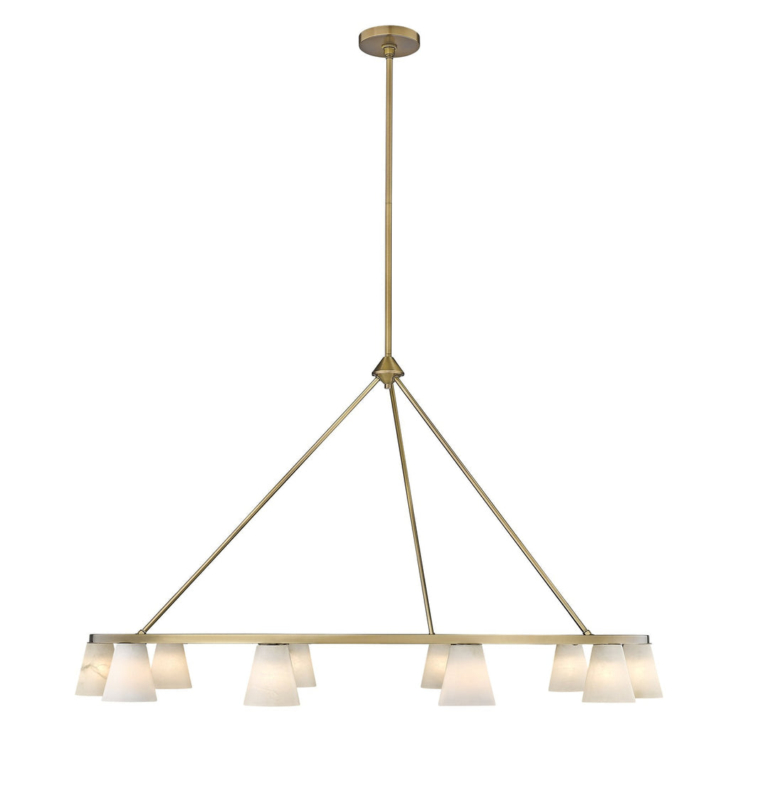 Ironstone 10-Light Spanish Alabaster Chandelier