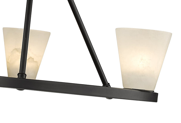 Ironstone 10-Light Spanish Alabaster Chandelier