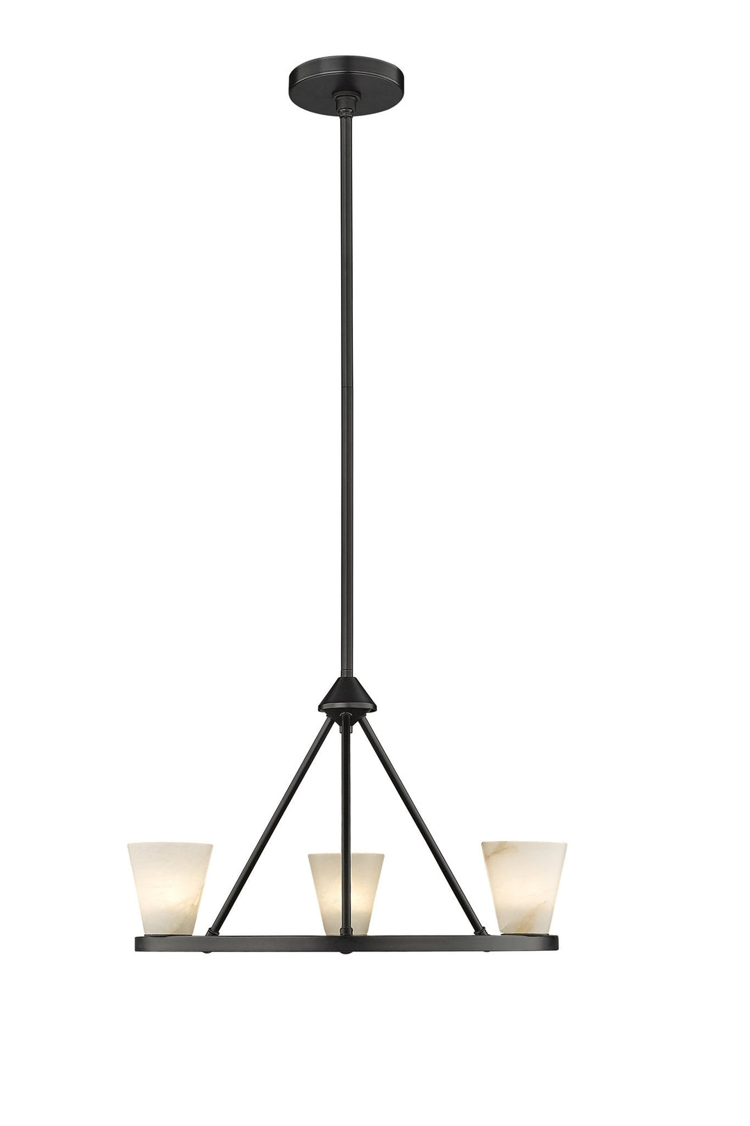 Ironstone 3-Light Spanish Alabaster Chandelier