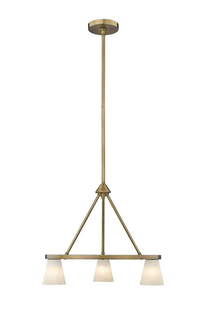 Ironstone 3-Light Spanish Alabaster Chandelier