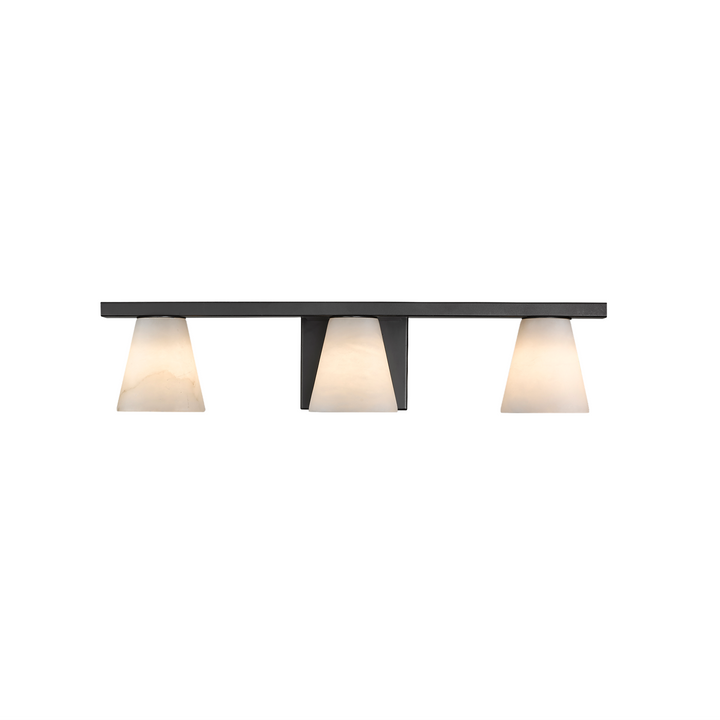 Ironstone 3-Light Spanish Alabster Vanity Light