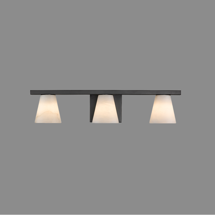 Ironstone 3-Light Spanish Alabster Vanity Light